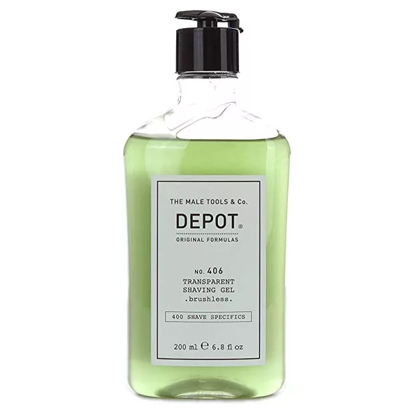 Depot No. 406, transparentny żel do golenia, 200ml