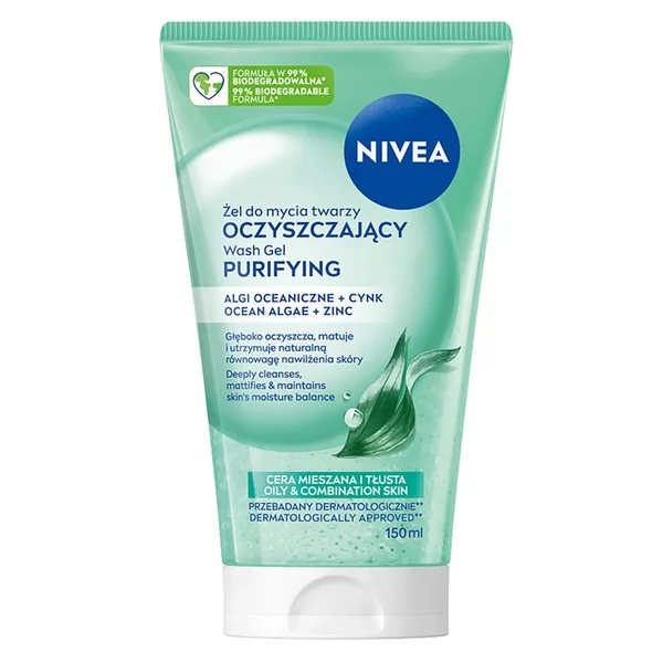 Nivea Visage oczyszczający żel do mycia twarzy cera mieszana i tłusta 150ml