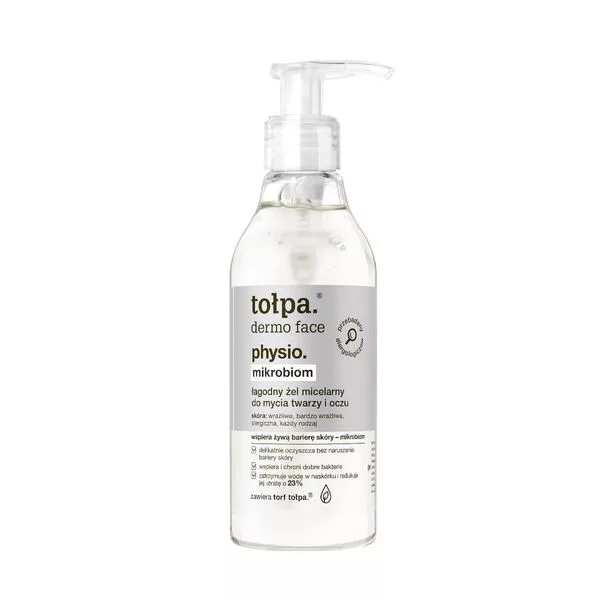Tołpa Dermo Face Physio, mikrobiom łagodny żel micelarny do mycia twarzy i oczu, 195ml