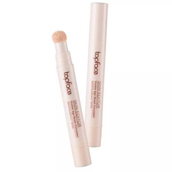Topface Skin Editor Concealer Age-Reset korektor z gąbeczką 001 5.5ml