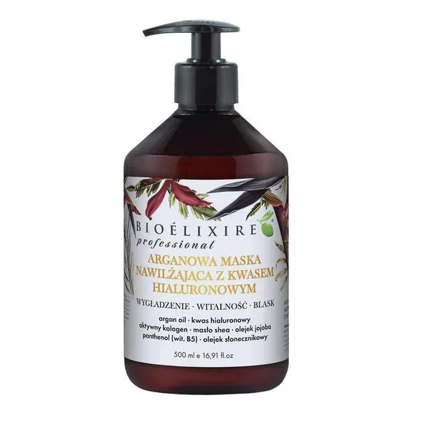 Bioelixire Professional, arganowa maska z kwasem hialuronowym, 500ml
