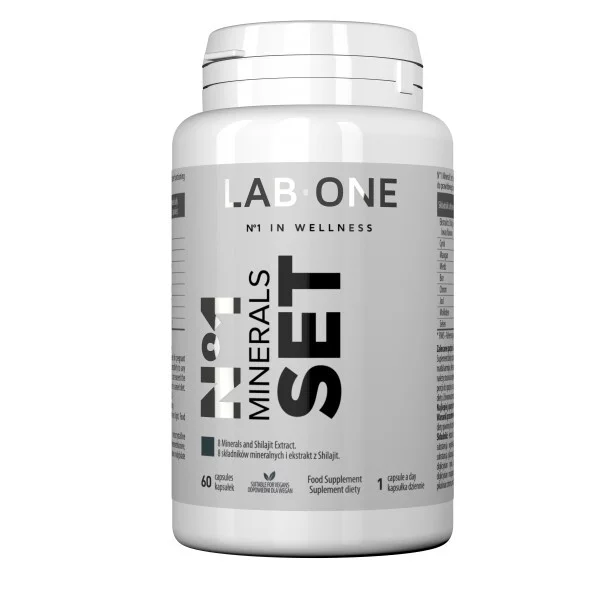 LAB ONE N°1 Minerals Set suplement diety minerały dla mężczyzn i dla kobiet 60 kapsułek