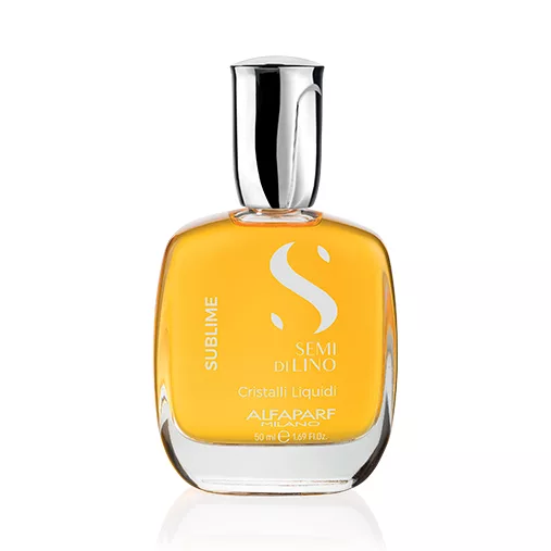 Alfaparf Milano Semi di Lino Sublime, płynne kryształki do wszystkich rodzajów włosów, 50ml