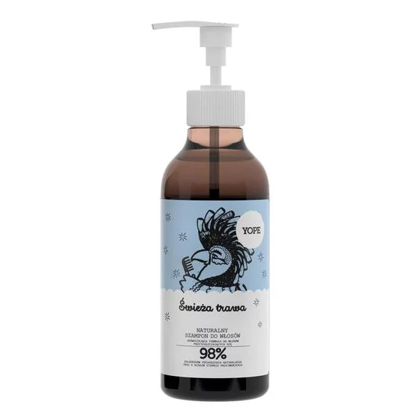 Yope, szampon do włosów przetłuszczających się Świeża Trawa, 300ml