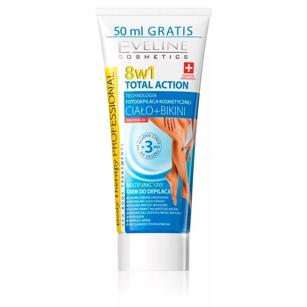 Eveline Body Therapy Professional, multifunkcyjny krem do depilacji 8w1, 200ml