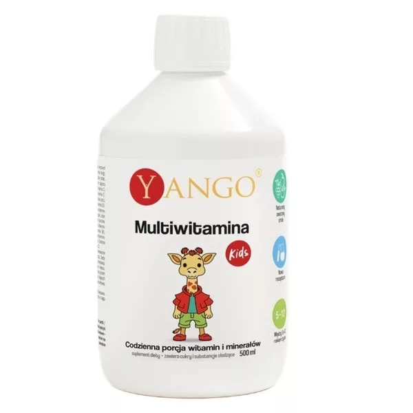 Yango Multiwitamina Kids suplement diety w płynie 500ml