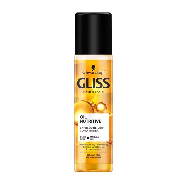 Schwarzkopf Gliss Oil Nutritive Express Repair Conditioner ekspresowa odżywka regeneracyjna do włosów przesuszonych i nadwyrężonych 200ml