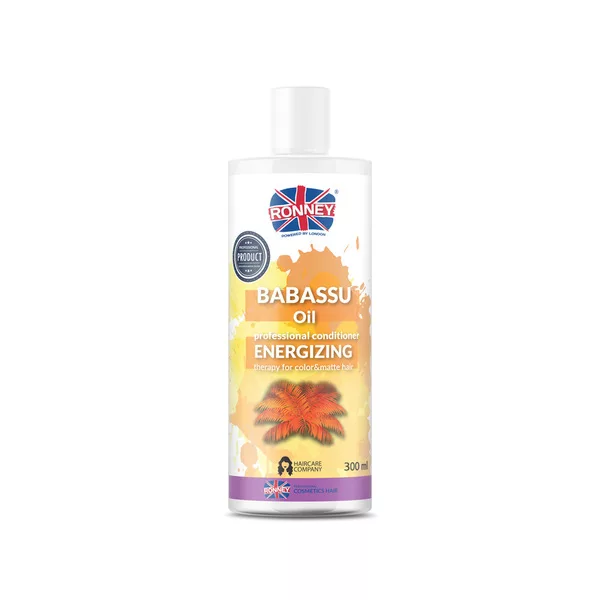 Ronney Professional Conditioner Babassu Oil Energizing Therapy, Odżywka enegretyzująca do włosów farbowanych i pozbawionych blasku 300ml