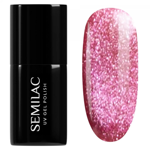 Semilac Red Obsession, lakier hybrydowy, 795 Magnetic Raspberry, 7ml