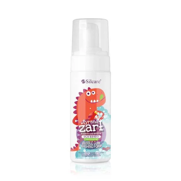 Silcare, Bubble Gum Washing Foam pianka do mycia dla dzieci Tyranożarł 200ml