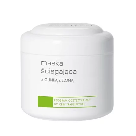 Ziaja Pro, maska ściągająca z glinką zieloną, program oczyszczający do cery trądzikowej, 250ml