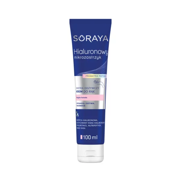 Soraya Hialuronowy mikrozastrzyk pro matrix, ekstra odżywczy krem do rąk, 100ml