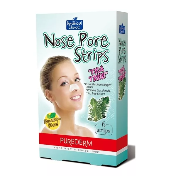 Purederm Nose Pore Strips Tea Tree oczyszczające plastry na nos 6szt.