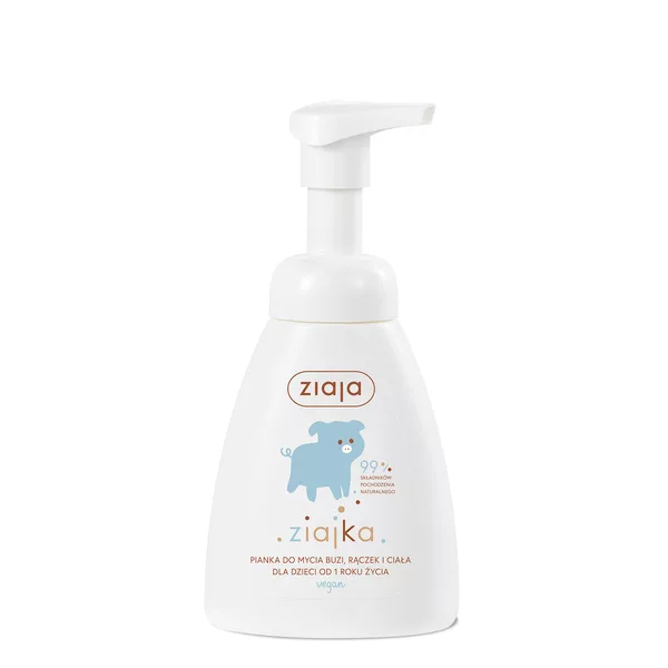 Ziaja Ziajka, pianka do mycia buzi, rączek i ciała dla dzieci, 250ml