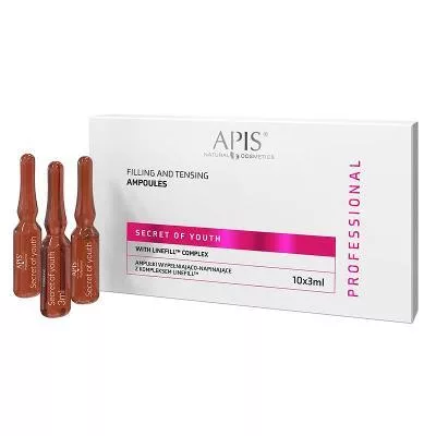 Apis Professional Sekret Młodości, ampułki wypełniająco-napinające z kompleksem Linefill, 10x3ml
