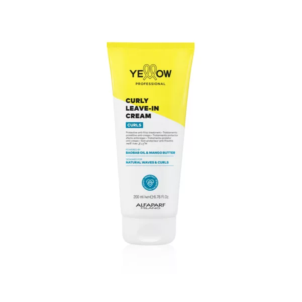 Yellow Professional Curls, ochronny krem do włosów bez spłukiwania ujarzmiający włosy, 200ml