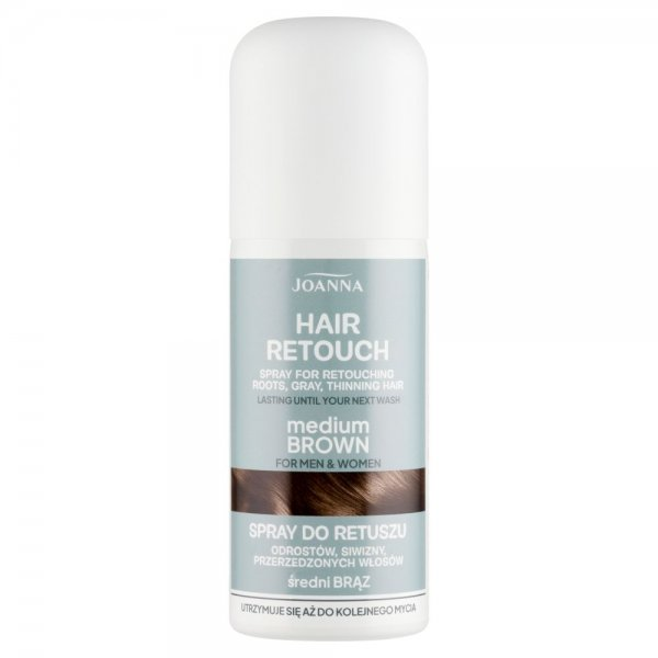 Joanna Hair retouch, spray do retuszu odrostów, medium brown, 75ml
