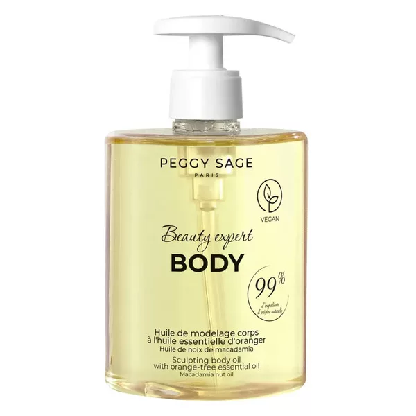 Peggy Sage, modelujący olejek do masażu z olejkiem z pomarańczy, 500ml, ref.403503