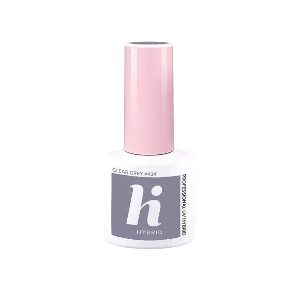 hi hybrid, lakier hybrydowy, 5ml, #424 Clear Grey