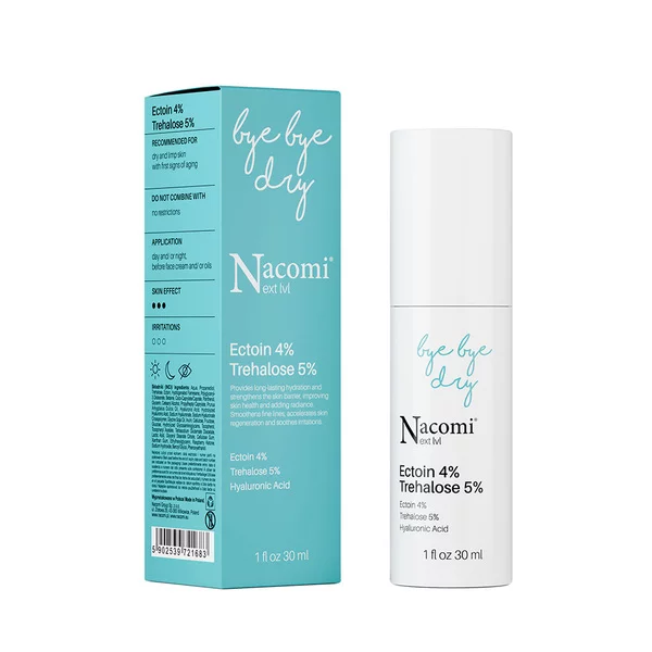 Nacomi Next level, serum do twarzy z ektoiną 4% i trehalozą 5%, 30ml