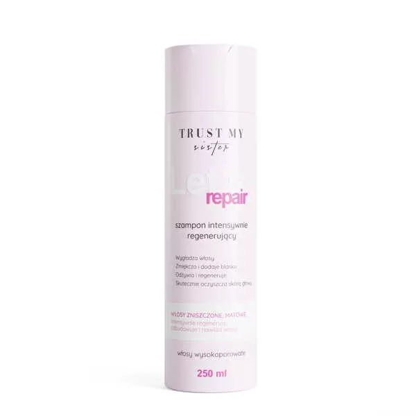 Trust My Sister, szampon do włosów wysokoporowatych intensywnie regenerujący, 250ml