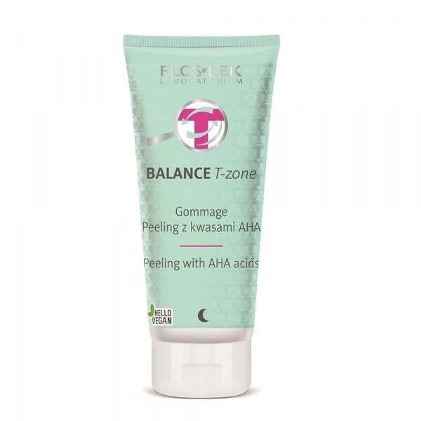 FlosLek Balance T-Zone Gommage peeling z kwasami AHA 125ml