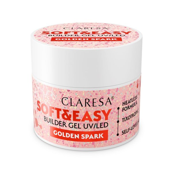 Claresa Soft& Easy Builder Gel żel budujący Golden Spark 45g