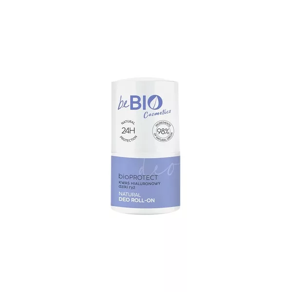 BeBio Ewa Chodakowska Naturalny deo roll-on na bazie naturalnego ałunu z kwasem hialuronowym i ekstraktem z dzikiego ryżu 50ml