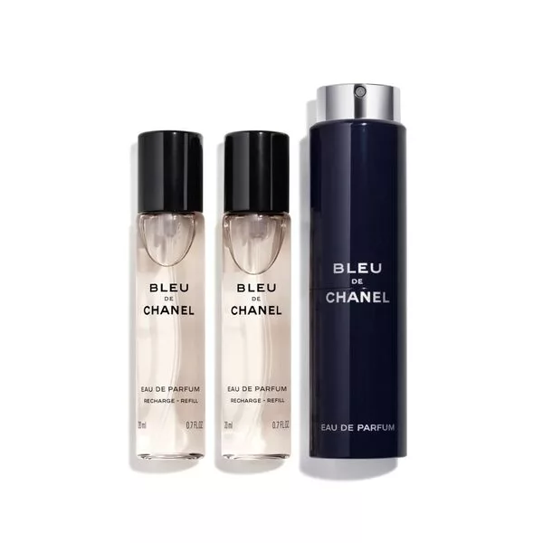 Chanel Bleu de Chanel twist and spray woda perfumowana spray z wymiennym wkładem 3x20ml (M)