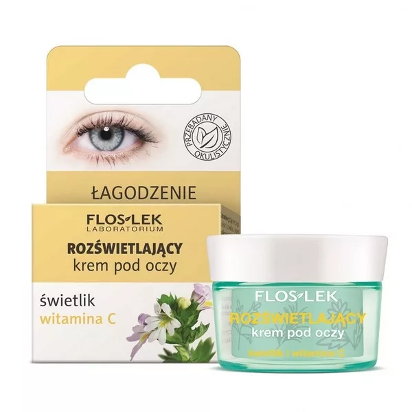 FlosLek Rozświetlający krem pod oczy ze świetlikiem i witaminą C 15ml