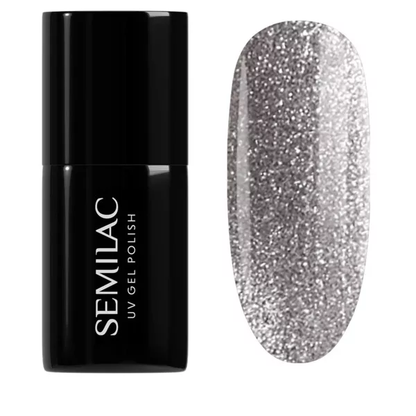 Semilac Winter Wonderland, lakier hybrydowy, 951 Silver Magnetic, 7ml