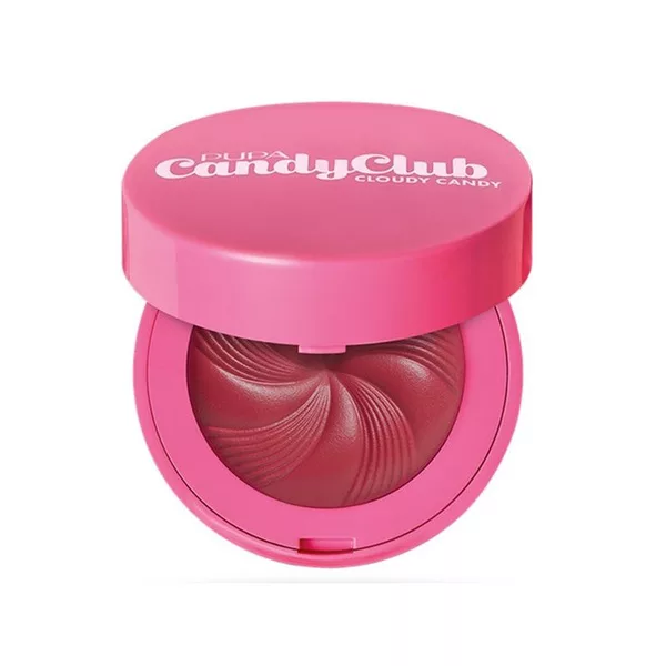 PUPA Candy Club, kremowo-pudrowy róż do twarzy, 002 Strawberry Chew, 4,5g