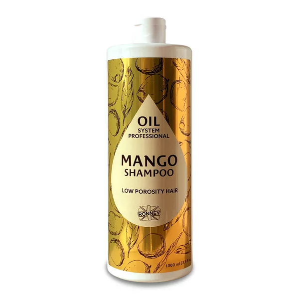 Ronney Professional Oil System Low Porosity Hair - Szampon mango, 1000ml