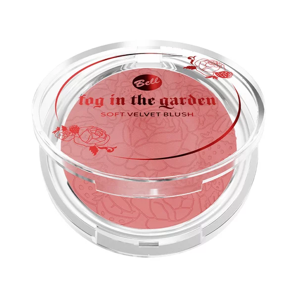 Bell x Fog in the Garden Soft Velvet Blush, róż do policzków, 01 Red rose, 7,5g