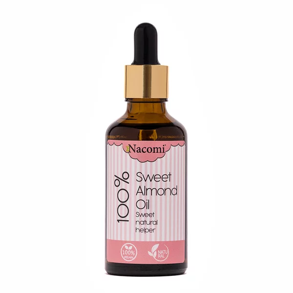 Nacomi, olej kosmetyczny ze słodkich migdałów z pipetą, 50ml