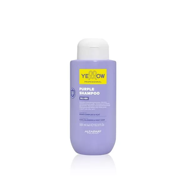 Yellow Professional Silver, szampon odświeżający do włosów blond, farbowanych oraz siwych, 500ml