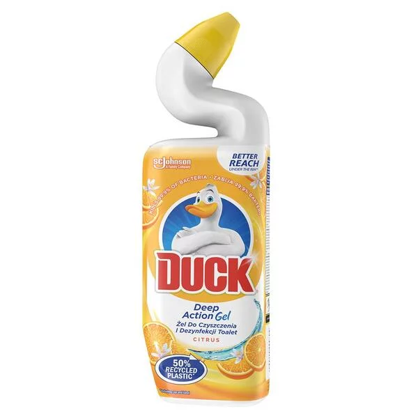 Duck Deep Action Gel - żel do czyszczenia i dezynfekcji toalet cytryna, 750ml