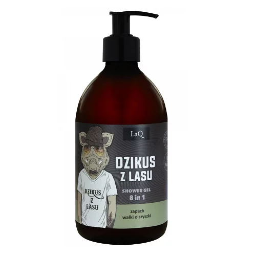 LaQ Dzik, czarny mat żel pod prysznic, 500ml