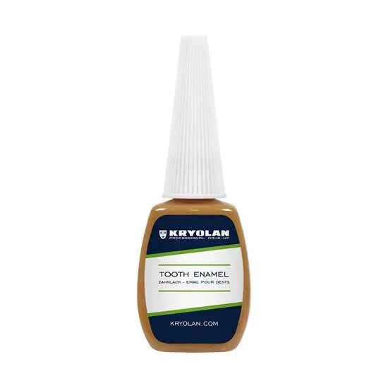Kryolan Tooth Enamel, lakier do zębów, 12ml, Nicotine