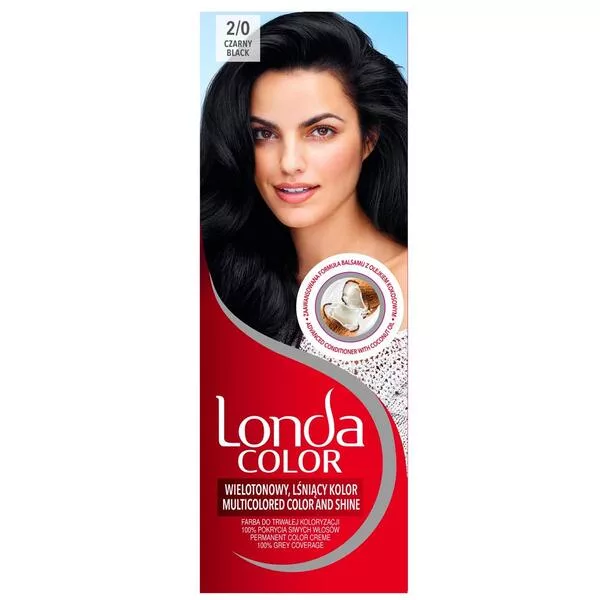 Londa Color, Farba do włosów czarny 2/0