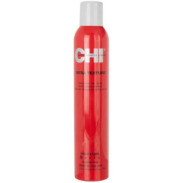 CHI Infra Texture Dual Spray, silny lakier do włosów wygładzający i usztywniający, 284g