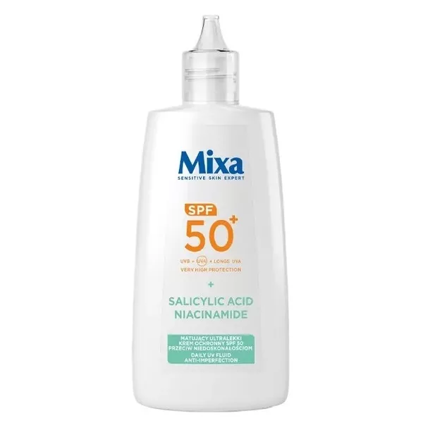 Mixa Matujący ultralekki krem ochronny SPF50 przeciw niedoskonałościom 40ml