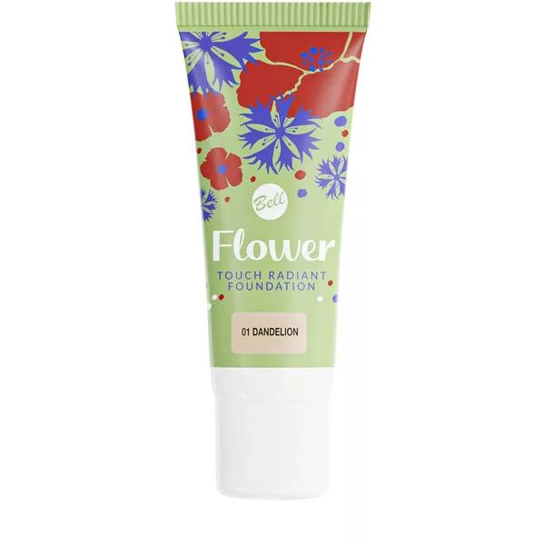 Bell Rozświetlająco – Nawilżający Podkład Blossom Meadow Flower Touch Radiant Foundation 001 Dandelion, 20g