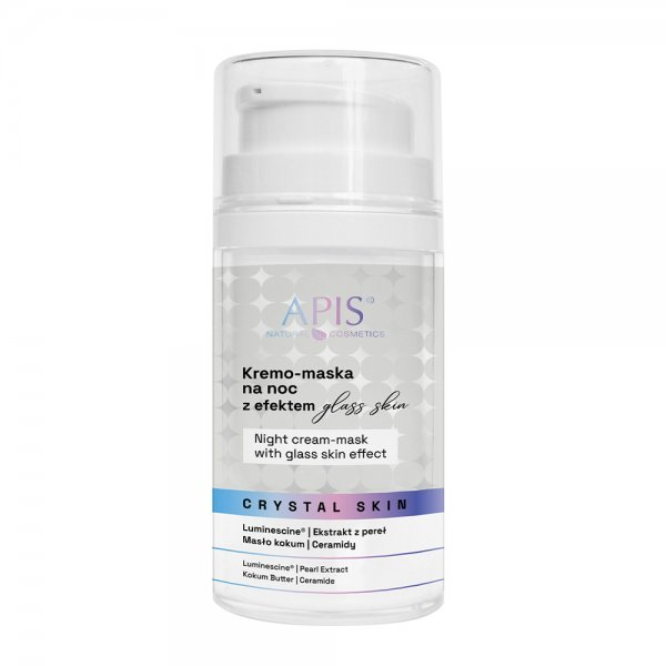 Apis Crystal Skin, kremo-maska na noc z efektem glass skin, 50ml