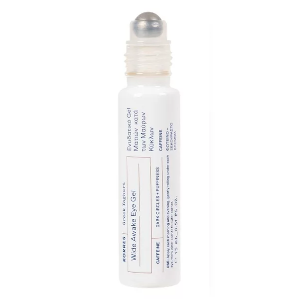 Korres Greek Yoghurt Wide Awake Eye Gel chłodzący żel pod oczy z greckim jogurtem i kofeiną 15ml