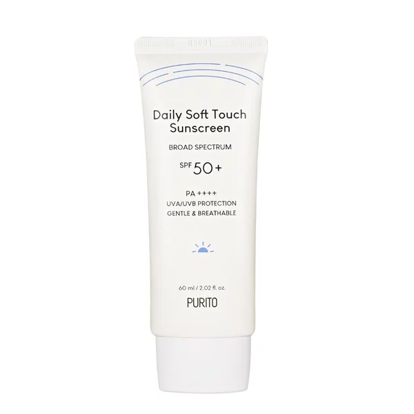 Purito Daily Soft Touch Sunscreen SPF50+ PA++++ krem przeciwsłoneczny z ceramidami 60ml