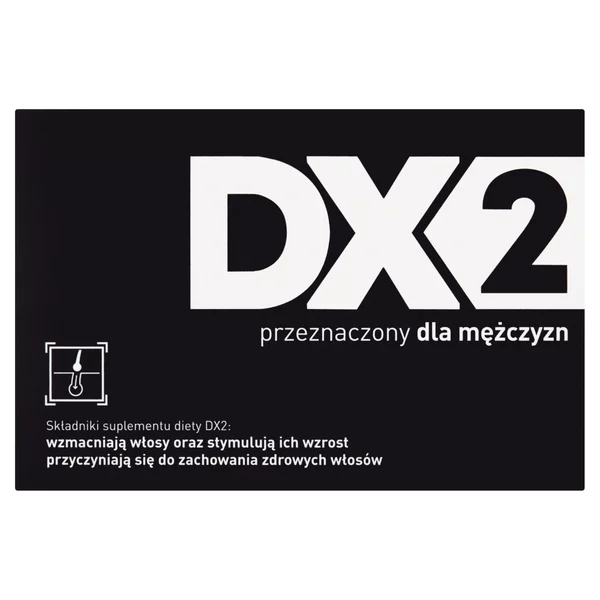DX2 Suplement diety dla mężczyzn na mocne włosy, 30 kapsułek