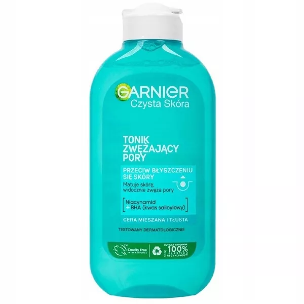 Garnier Czysta Skóra Tonik matujący zwężający pory 200ml