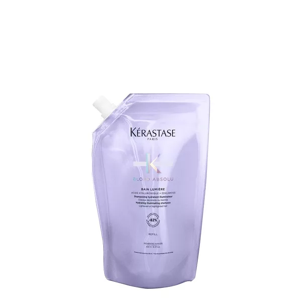 Kerastase Blond Absolu Lumiere, kąpiel, szampon rozświetlający do włosów blond, 500ml refill