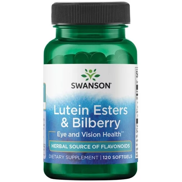 Swanson Luteina estry & Borówka 120 tabletek żelowych